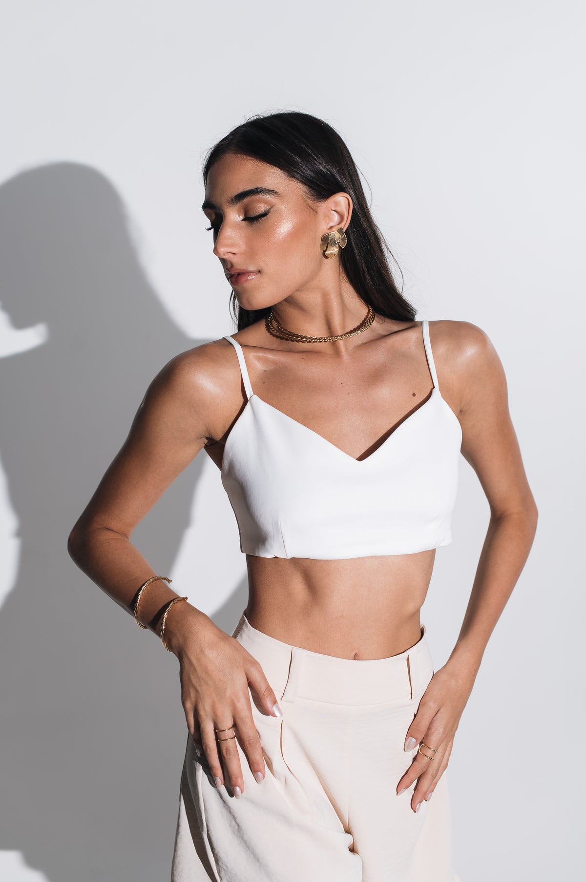 Top Alcinha Alfaiataria Antônia Off White Ällie