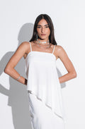Blusa Assimétrica Rogéria Off White Ällie