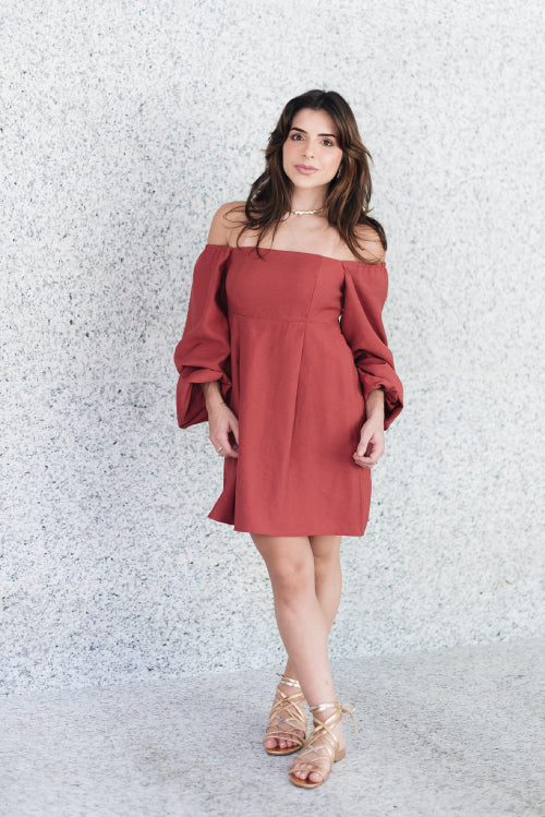 Vestido Eugênia Goiaba