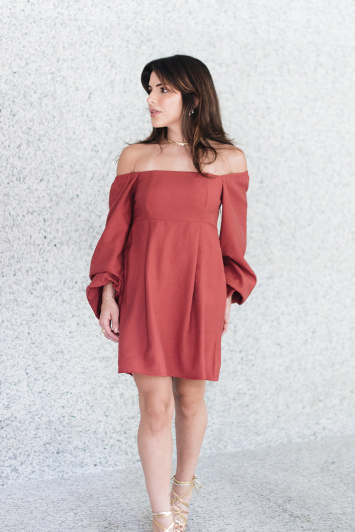Vestido Eugênia Goiaba
