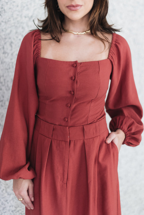 Blusa Celina Goiaba