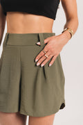 Short Alfaiataria Margot Verde Militar Ällie