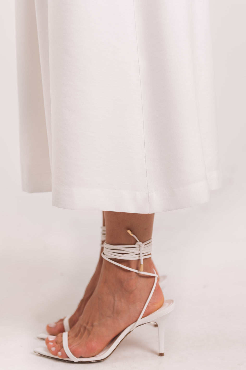 Vestido Midi Moniz Off White Saphir
