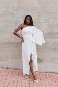 Vestido Fiorella Linho Off White