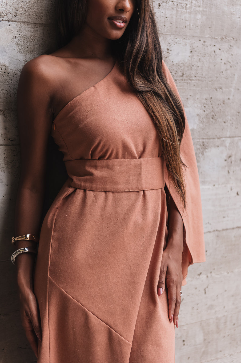 Vestido Fiorella Linho Doce de Leite