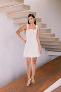Vestido Evasê Alfaiataria Taliany Marfim Ällie