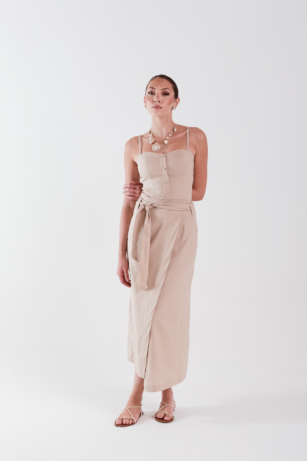 Blusa Íris Linho Nude