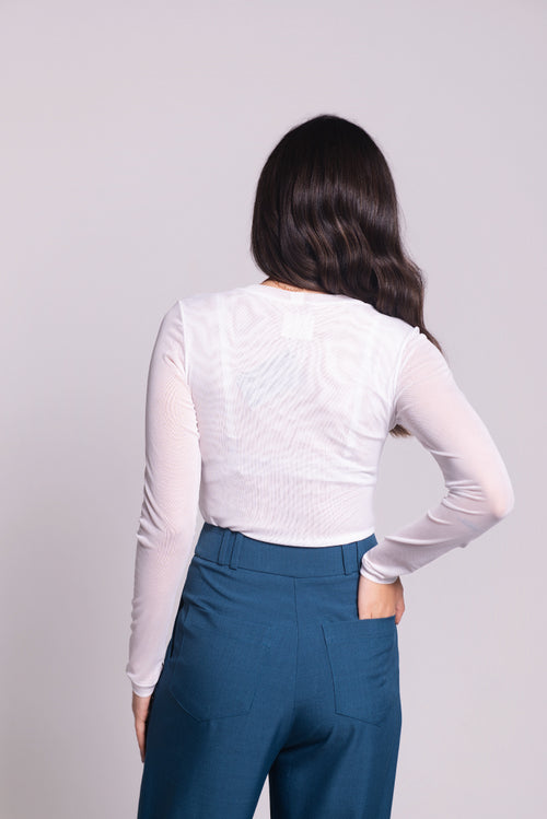 Blusa Tule Mila Branca