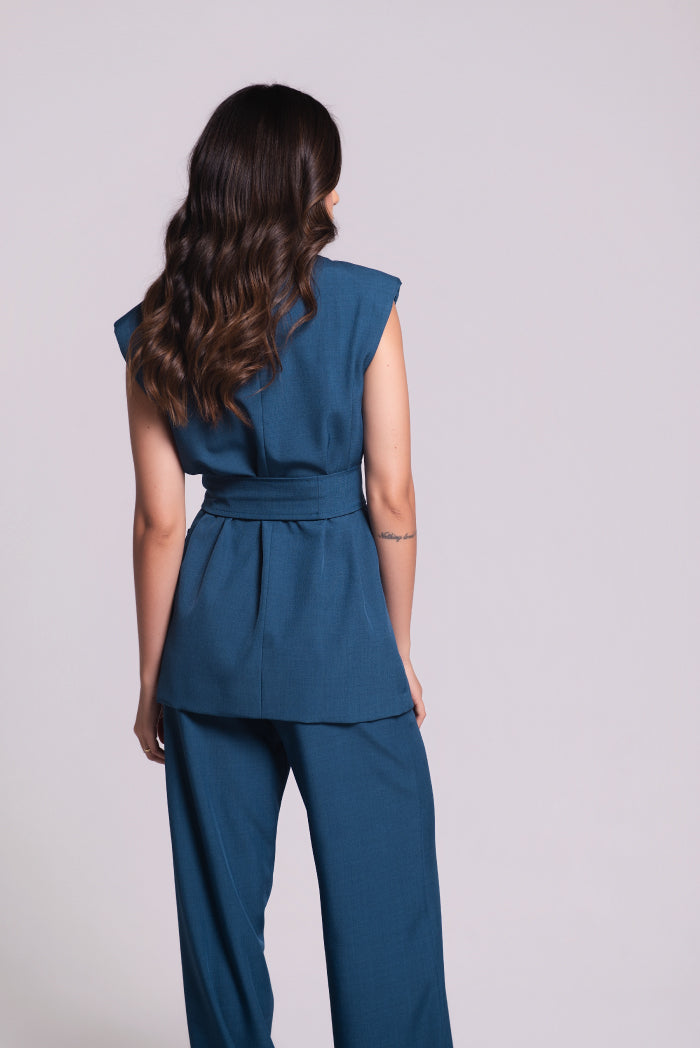 Colete Tereza Azul Petróleo