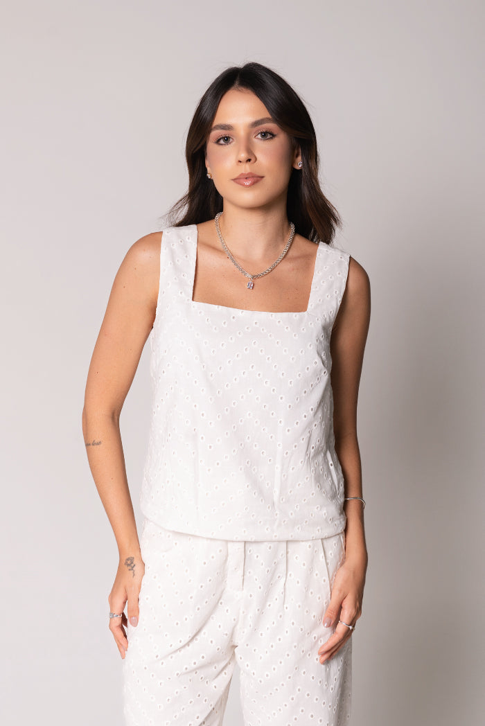 Blusa Carol Laise Off White