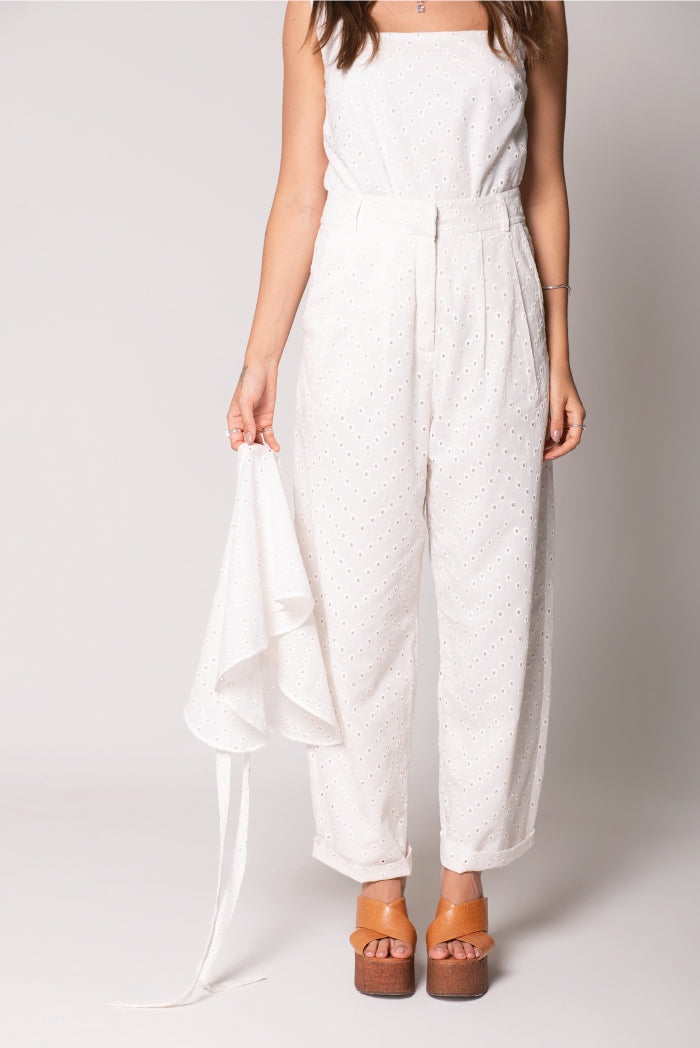 Calça Baggy Fisher Laise Off White