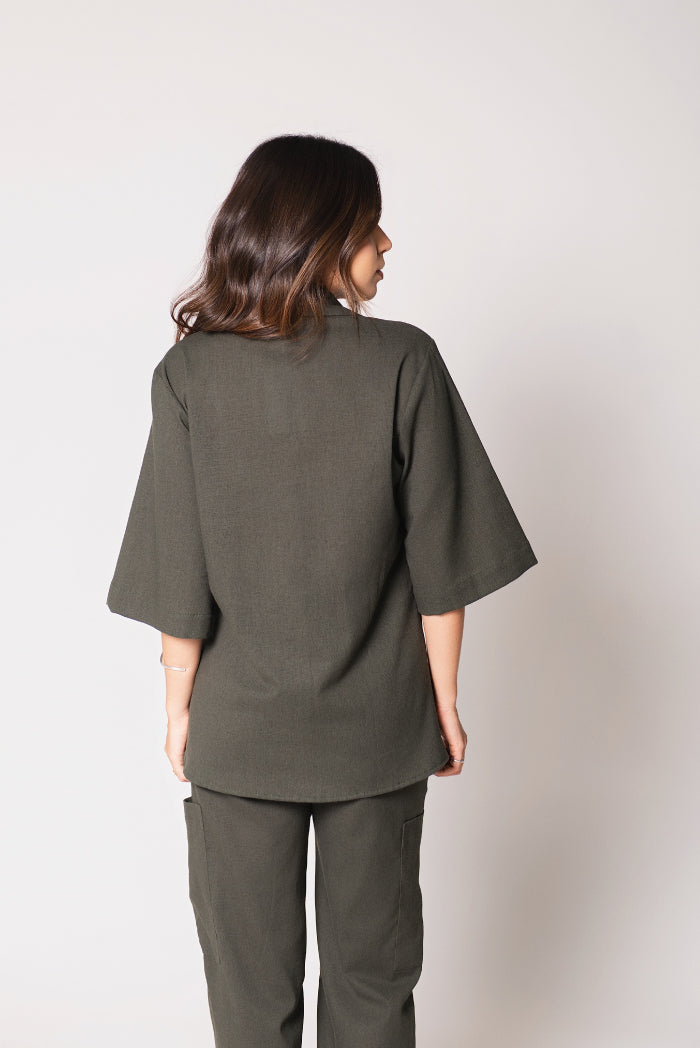 Camisa Juliana Linho Verde