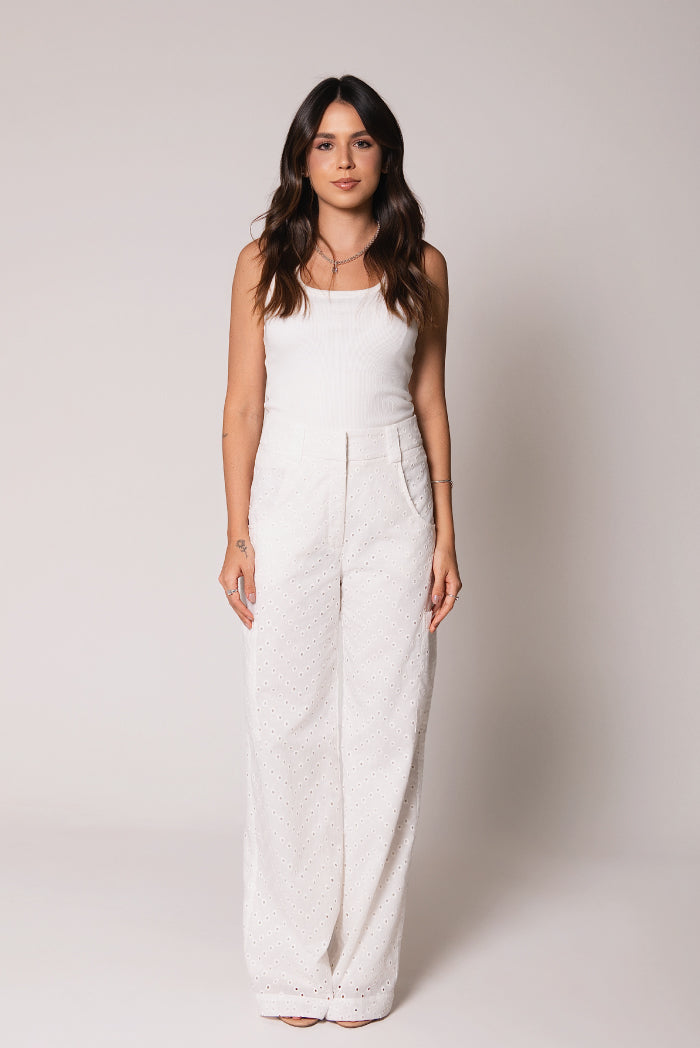 Calça Cargo Georgia Laise Off White