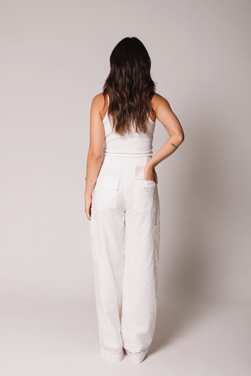 Calça Cargo Georgia Laise Off White