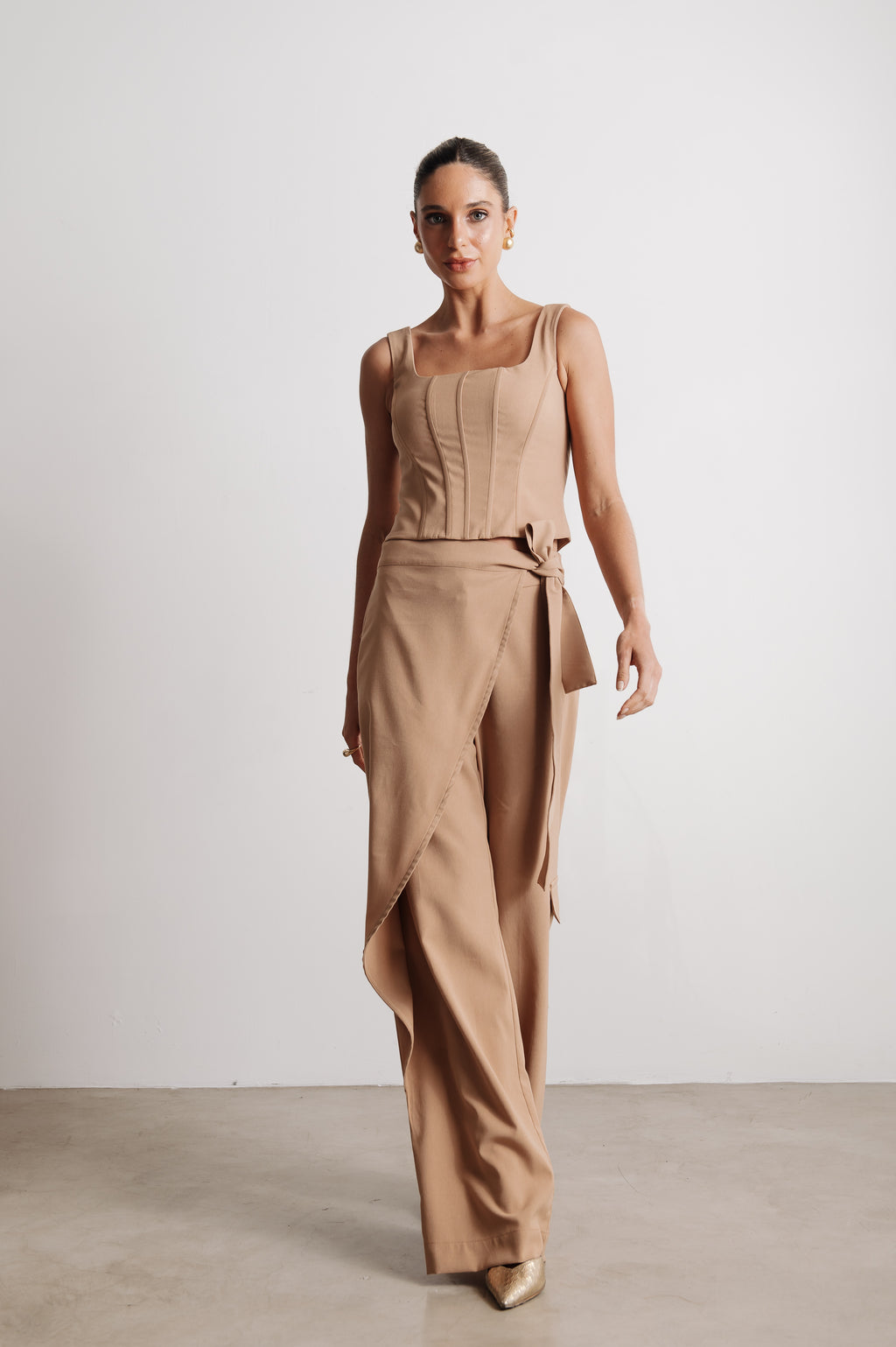 Corselet Alfaiataria Pietra Caqui Ällie