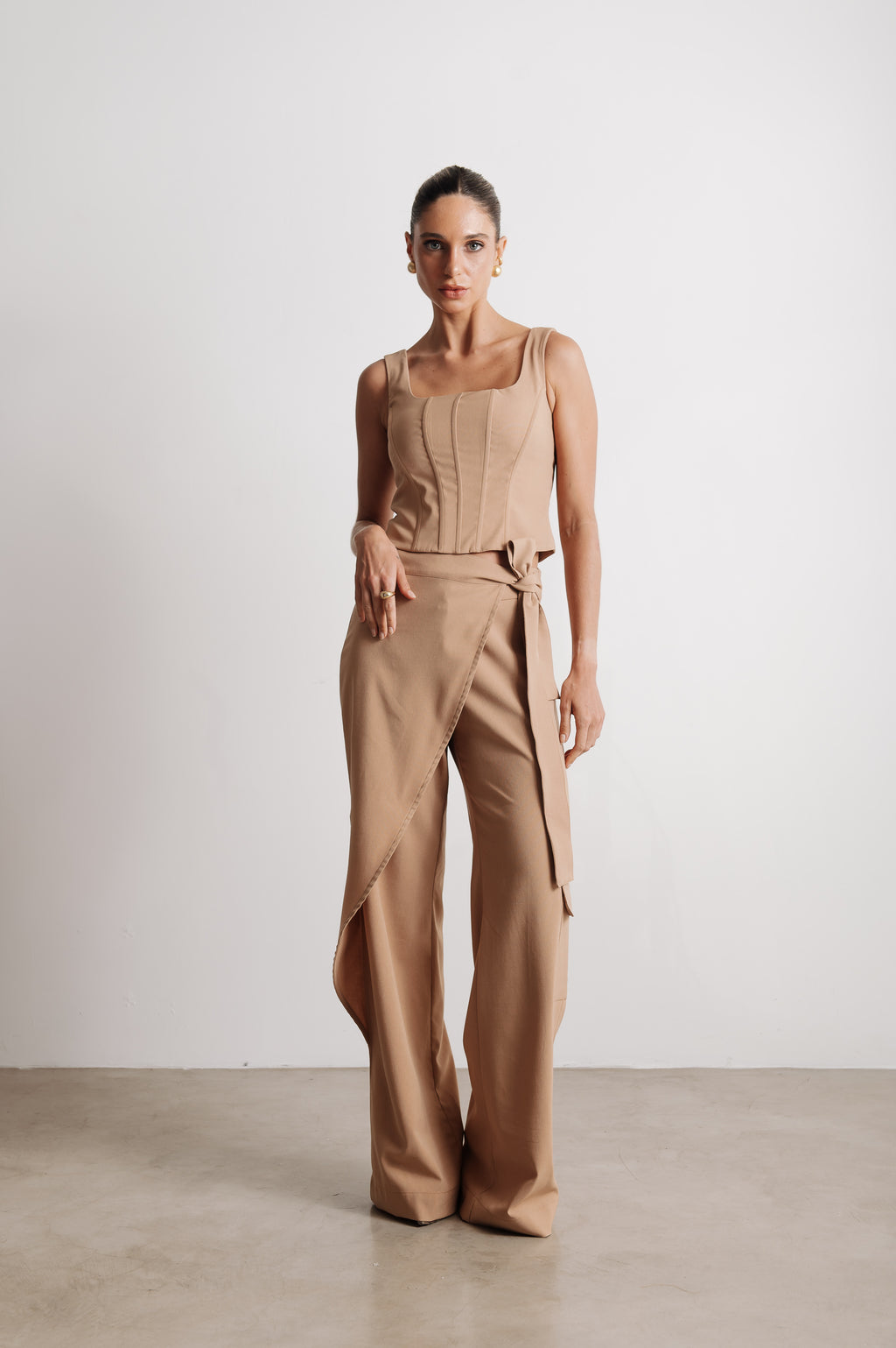 Corselet Alfaiataria Pietra Caqui Ällie