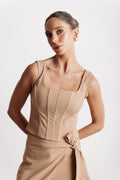 Corselet Alfaiataria Pietra Caqui Ällie