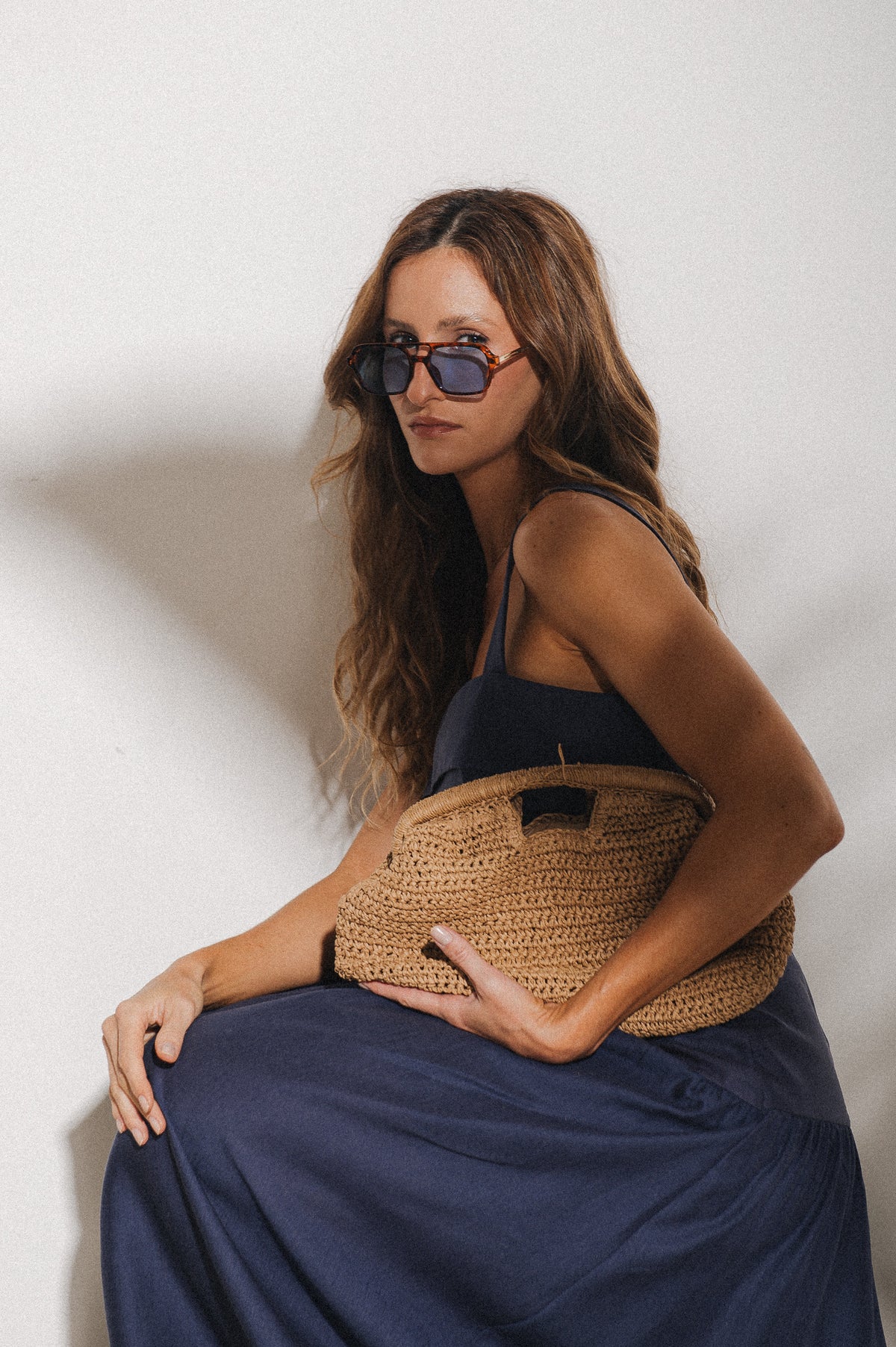 Vestido Maxi Midi Débora Azul Jeans Ällie