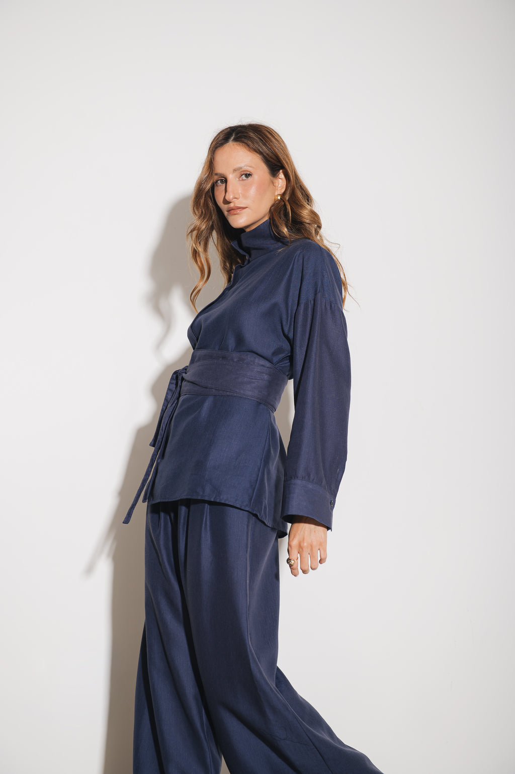 Camisa Alfaiataria Morgana Azul Jeans Ällie