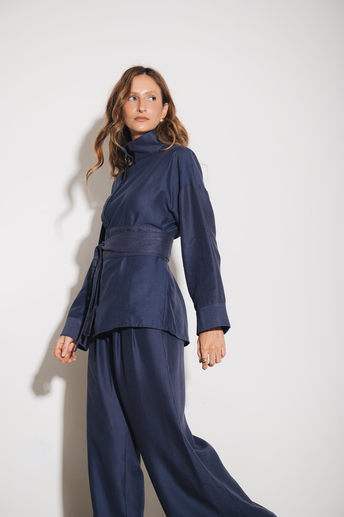 Camisa Alfaiataria Morgana Azul Jeans Ällie