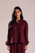 Camisa Linho Lari Uva Saphir
