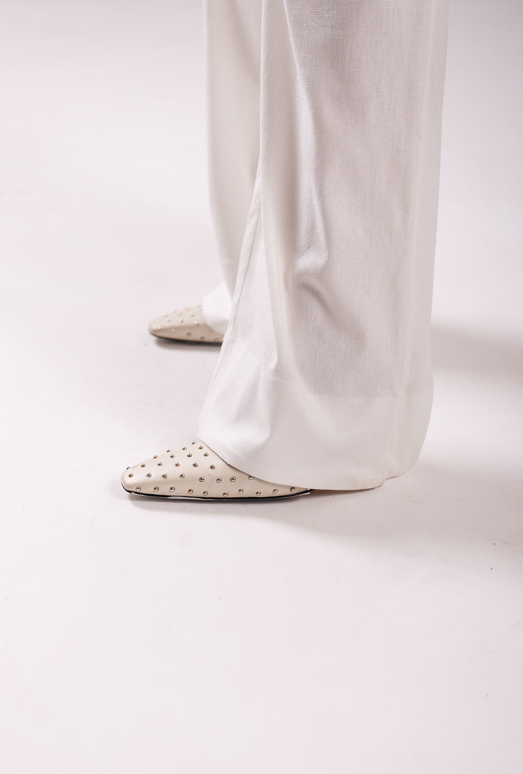 Calça Pantalona Linho Olívia Off White Saphir
